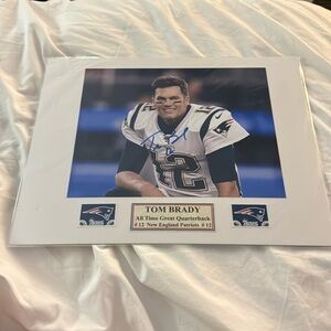 tom  brady autographed patriots signed 8x10 photo Tampa bay buccaneers
